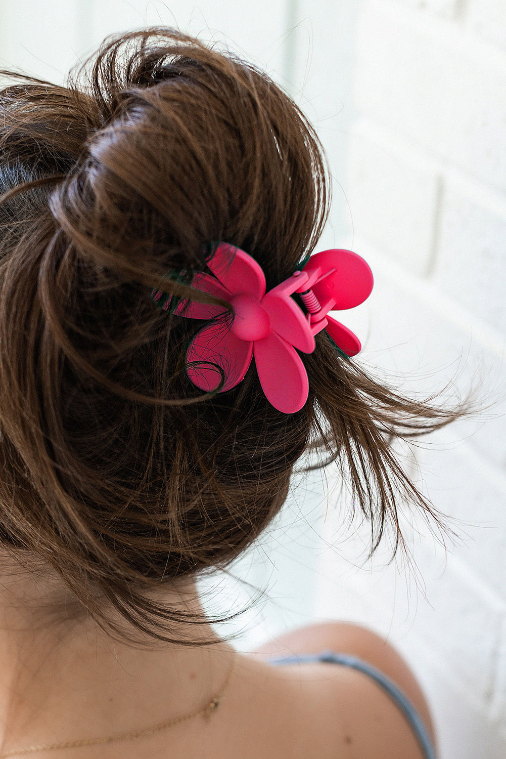 Flower Hair Claw Clip - Threaded Pear