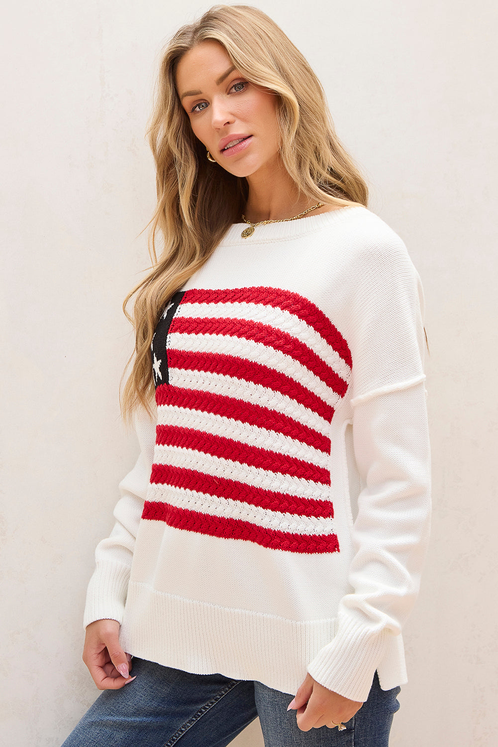 American Flag Sweater