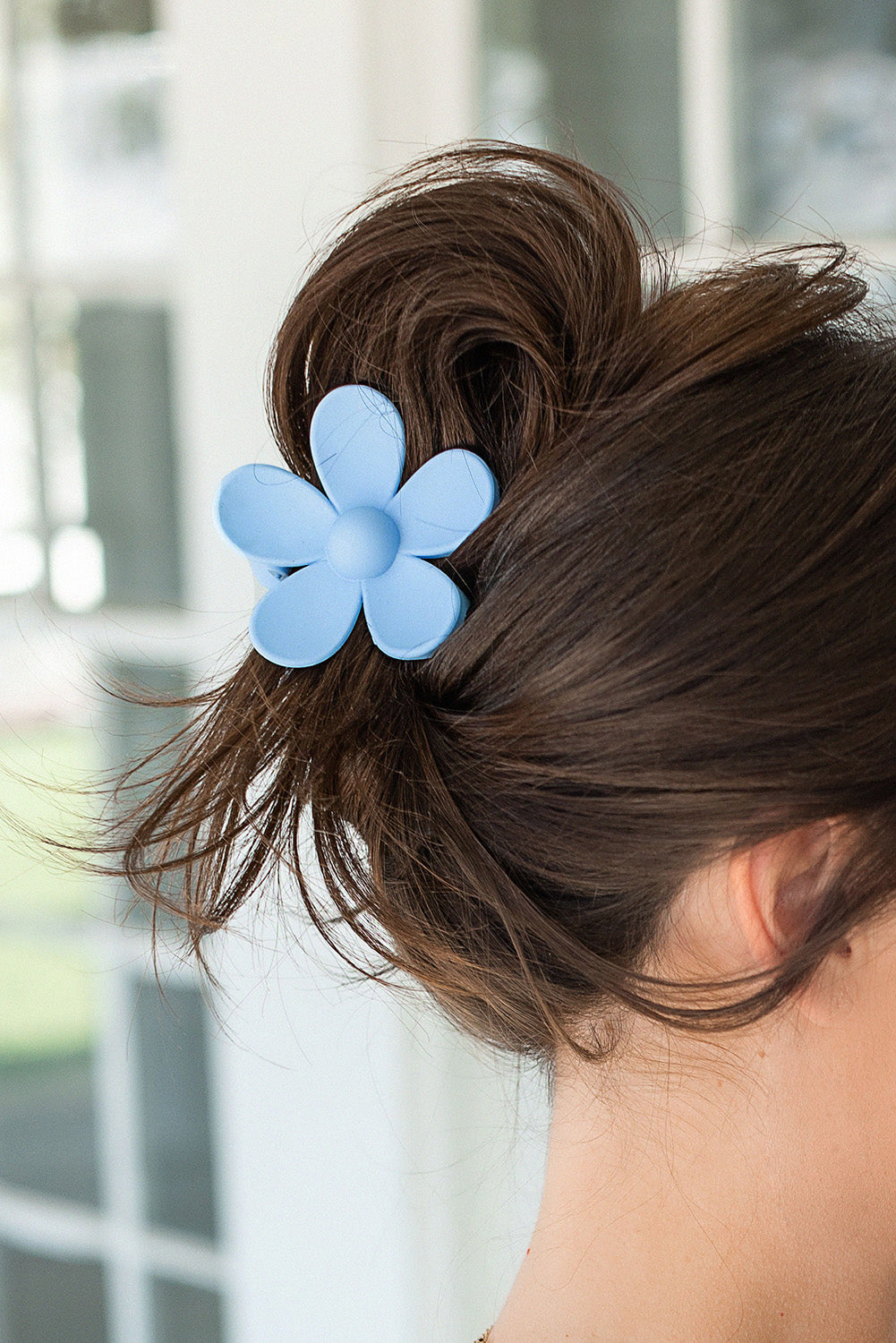 Flower Hair Claw Clip - Threaded Pear