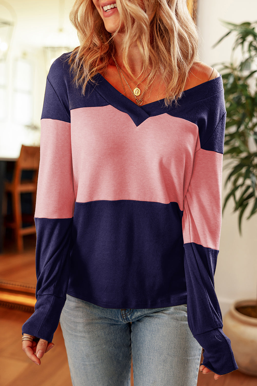 Stripe Long Sleeve Top