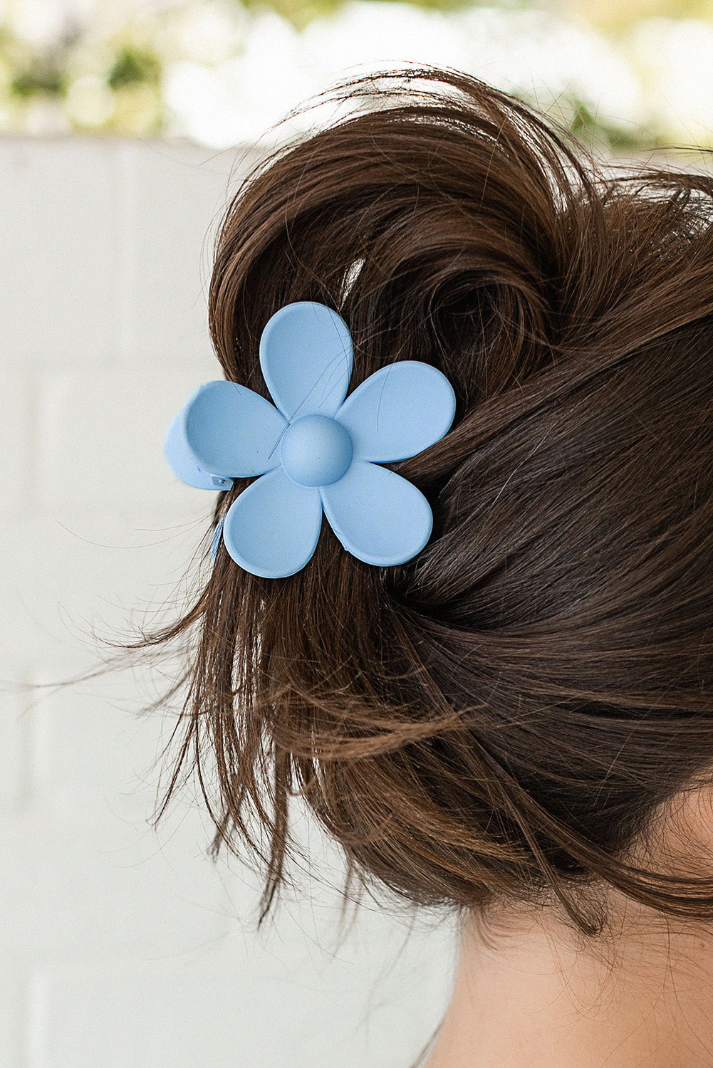 Flower Hair Claw Clip - Threaded Pear