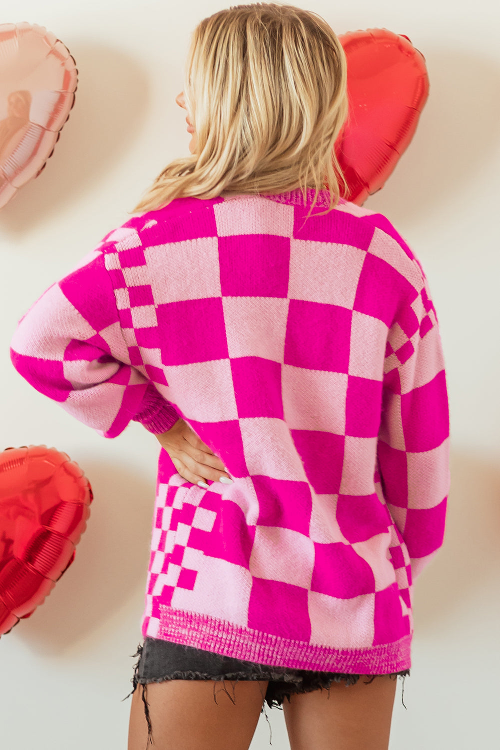 Brynlee Checkered Cardigan