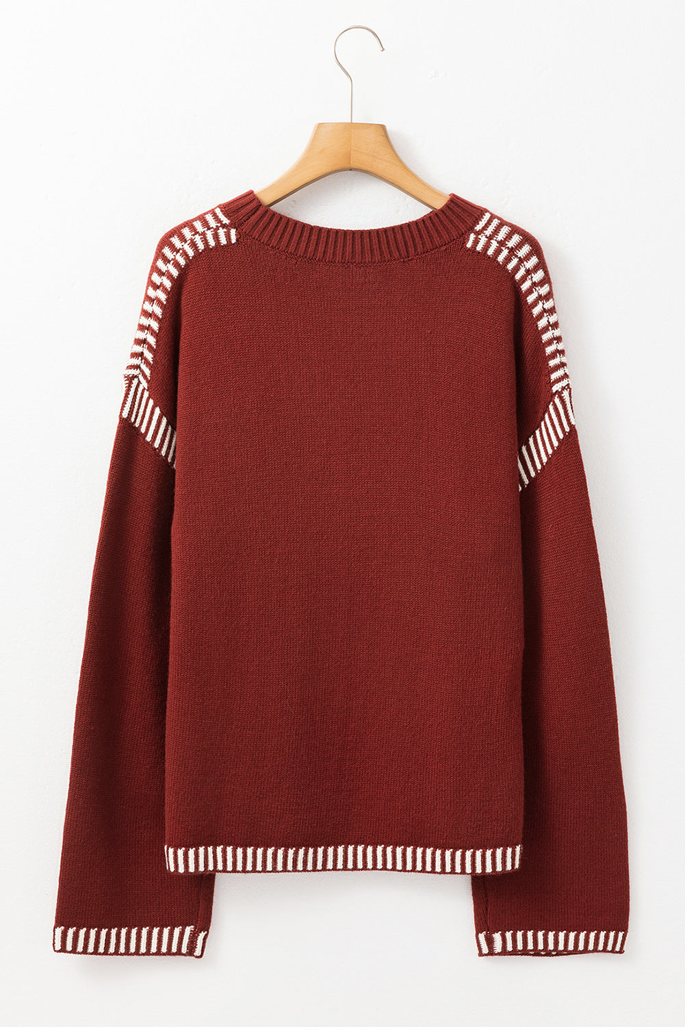 Presley Contrast Crew Neck Sweater