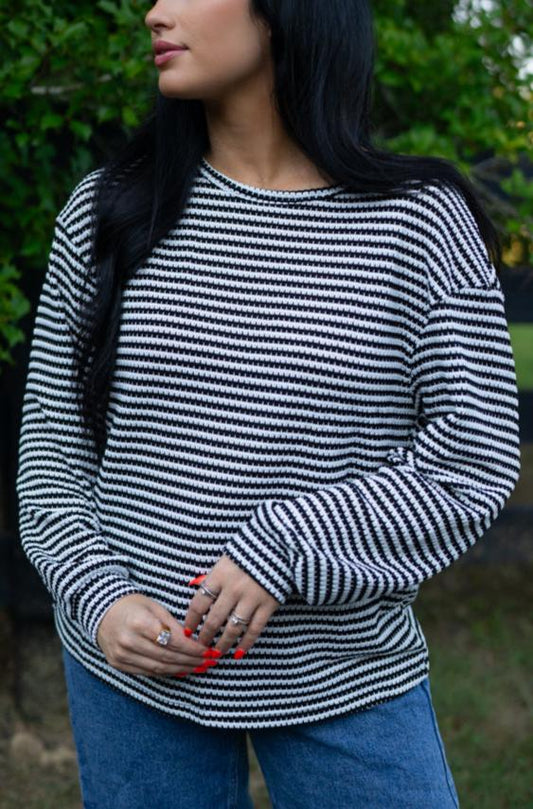 Stripe Long Sleeve Top