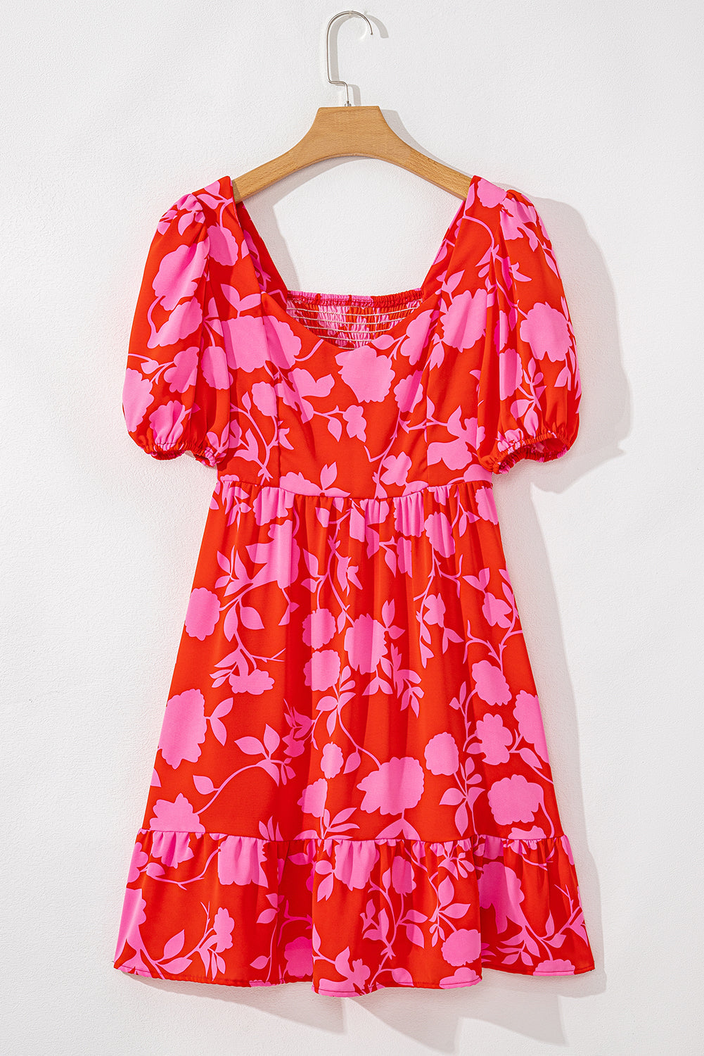 Kayla Floral Sweetheart Neck Dress