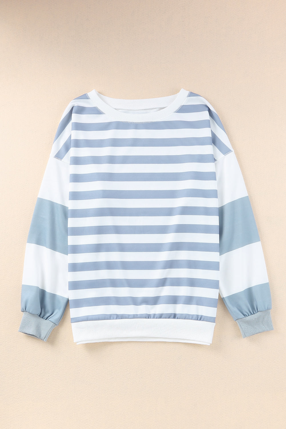 Striped Pullover Sweatshirt