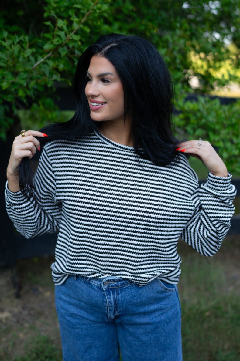 Stripe Long Sleeve Top