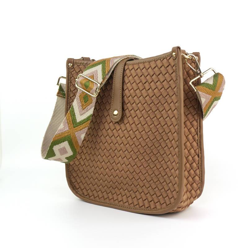 Lea Woven Courier | Choose Your Strap - Threaded Pear