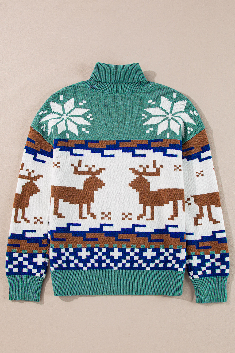 Myla Reindeer Snowflake Turtleneck Sweater