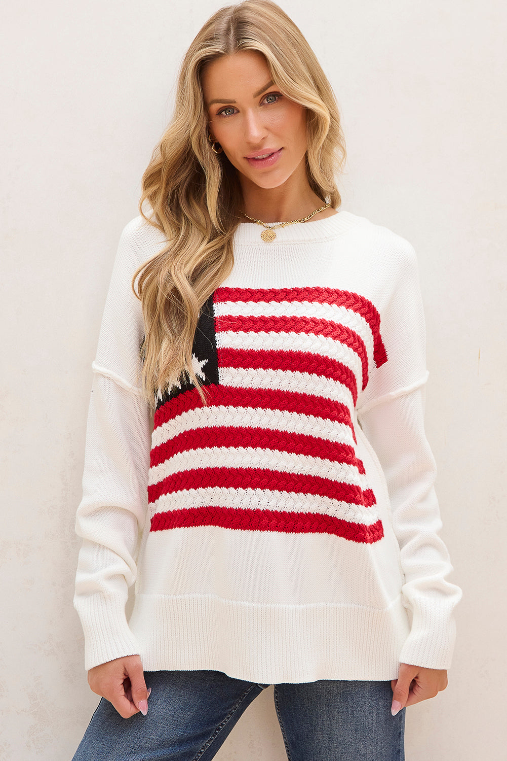 American Flag Sweater