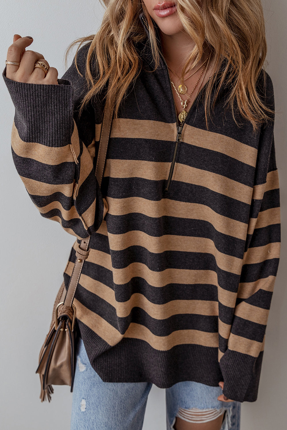 Stripe Oversized Sweater