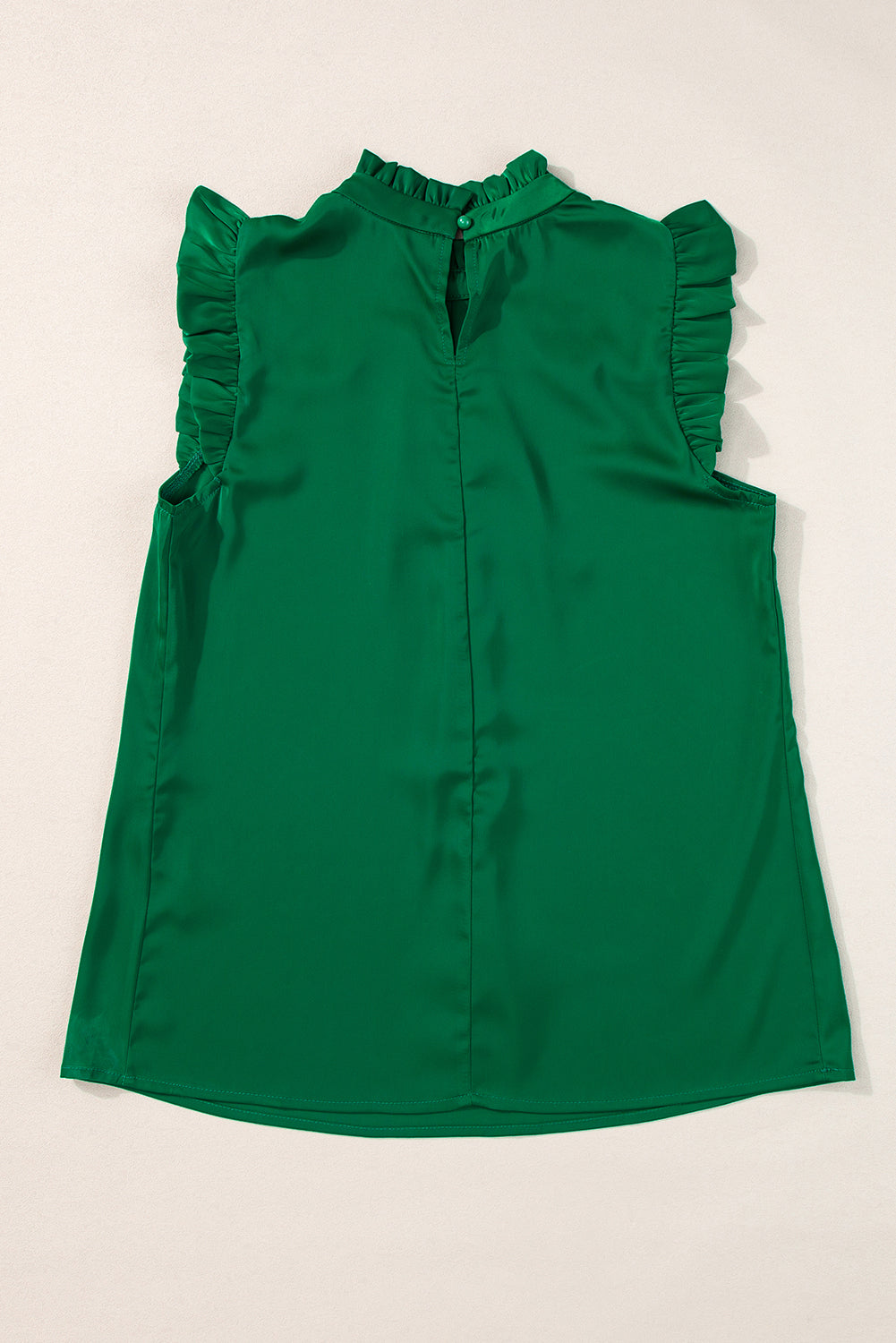 Emerald Pleated Sleeveless Top - Threaded Pear