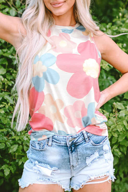 Floral Sleeveless Top