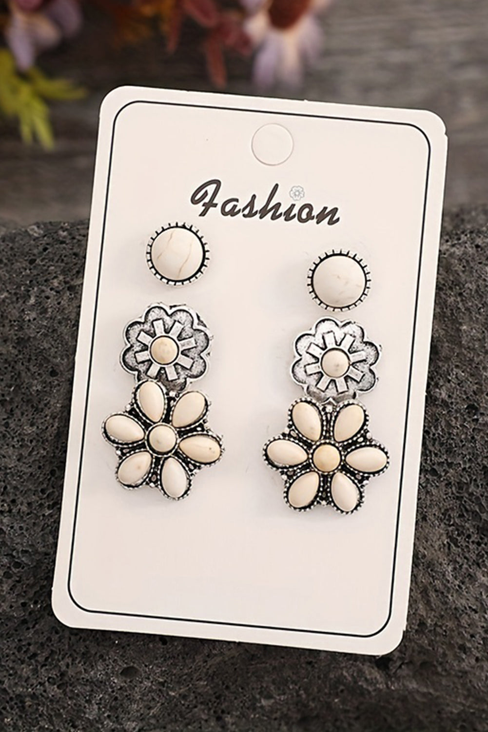 Piece Set Western Stud Earrings