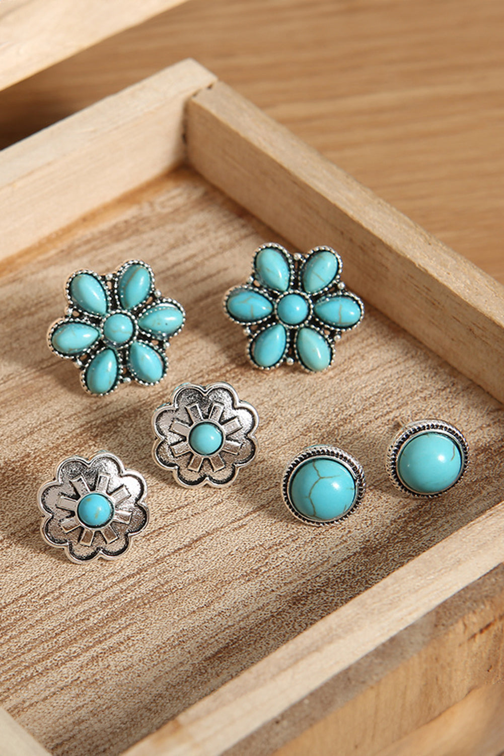 Piece Set Western Stud Earrings