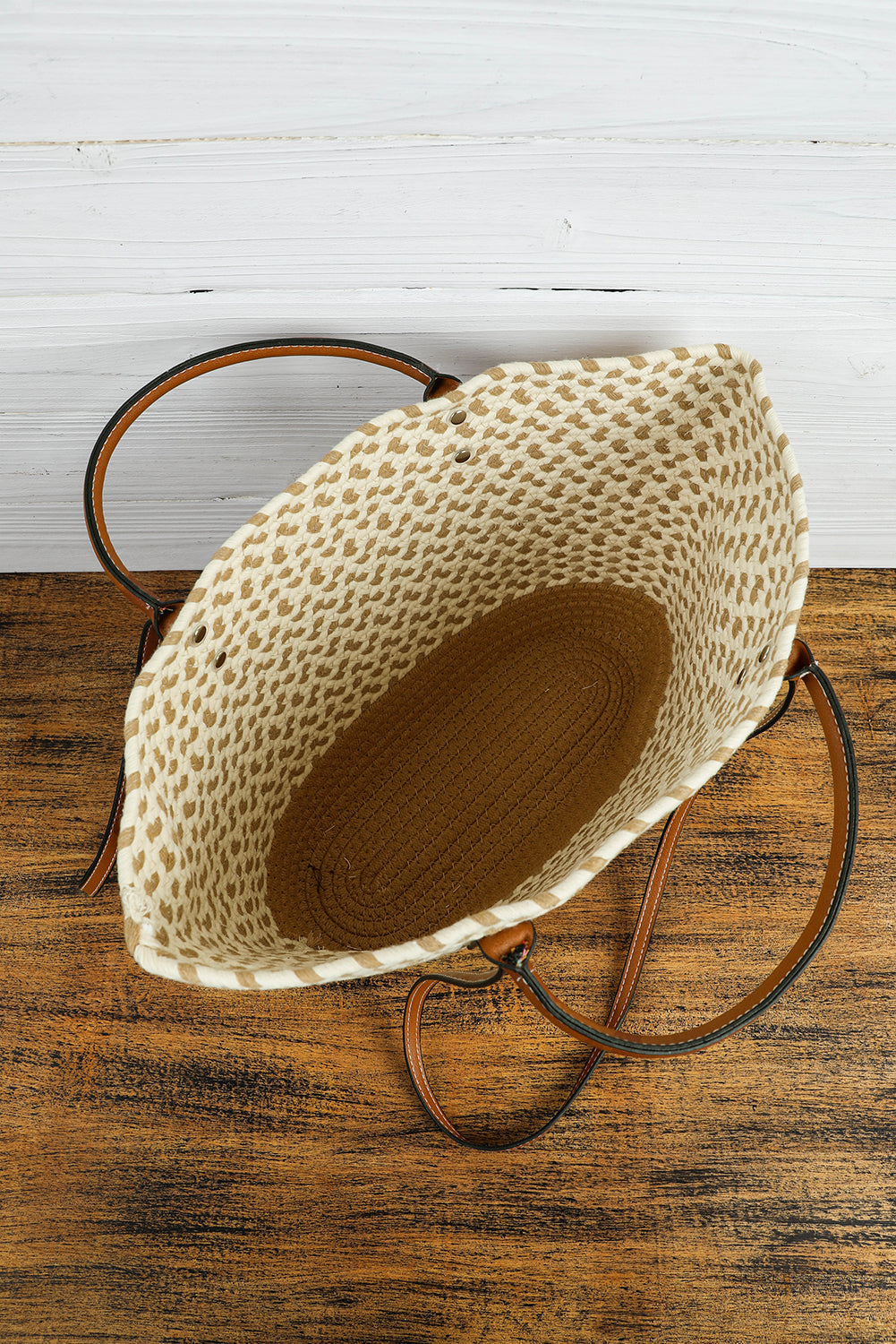 Jaylani Woven Tote Bag - Threaded Pear