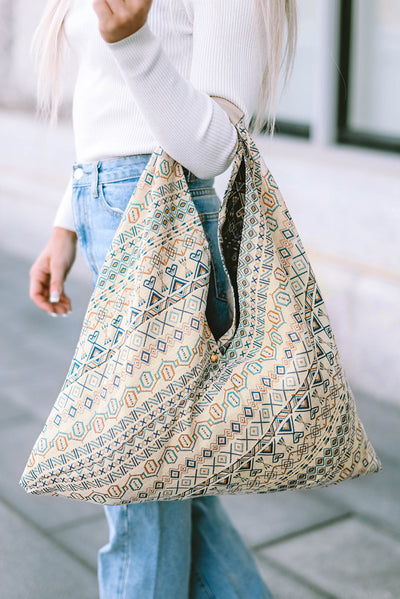 Maren Print Canvas Tote Bag - Threaded Pear