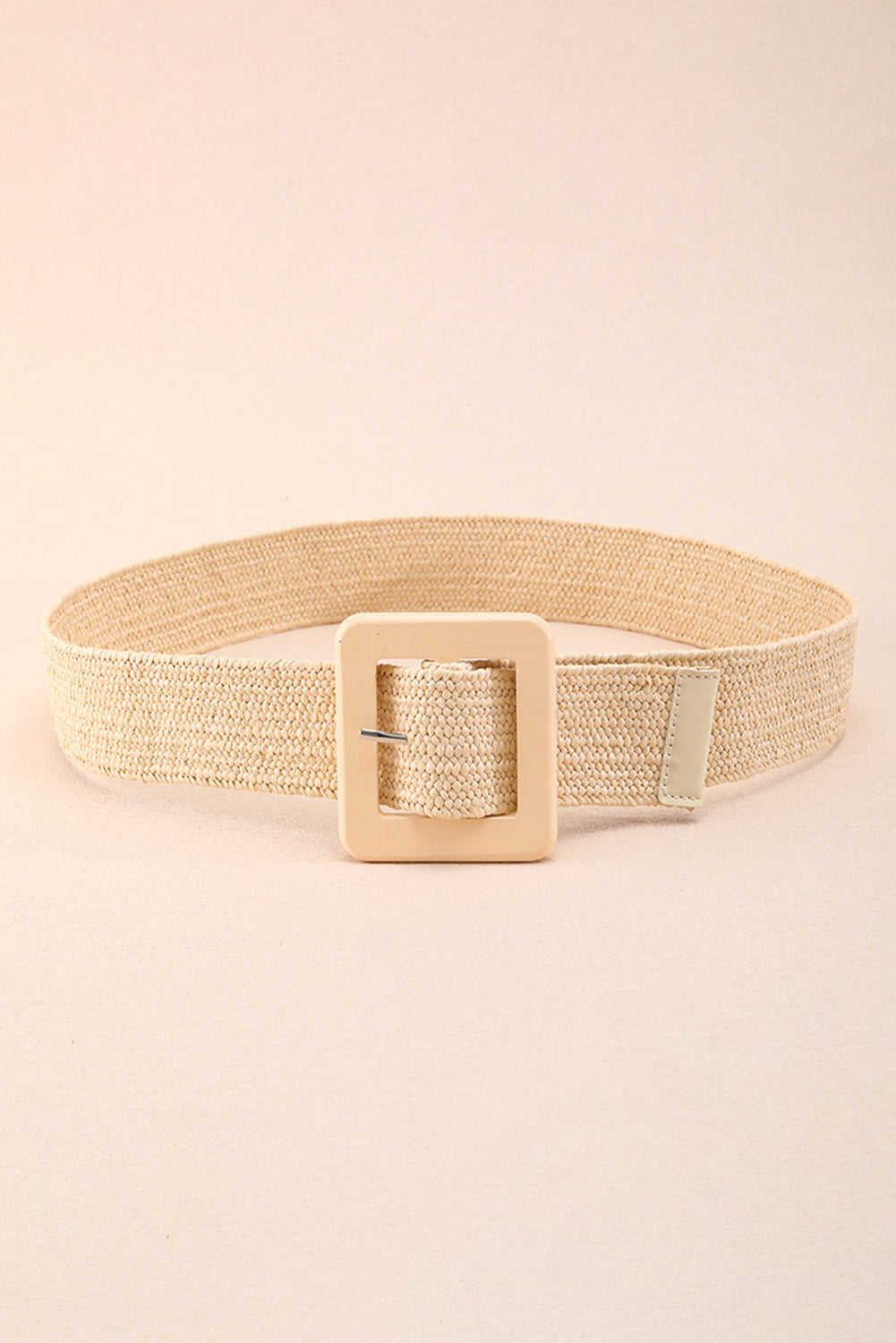 Bohemian Woven Square Buckle Wide Belt