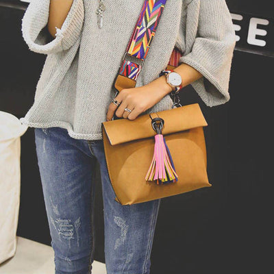 Tassel Crossbody - Threaded Pear