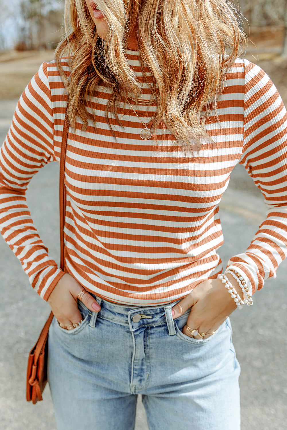 Striped Long Sleeve Top