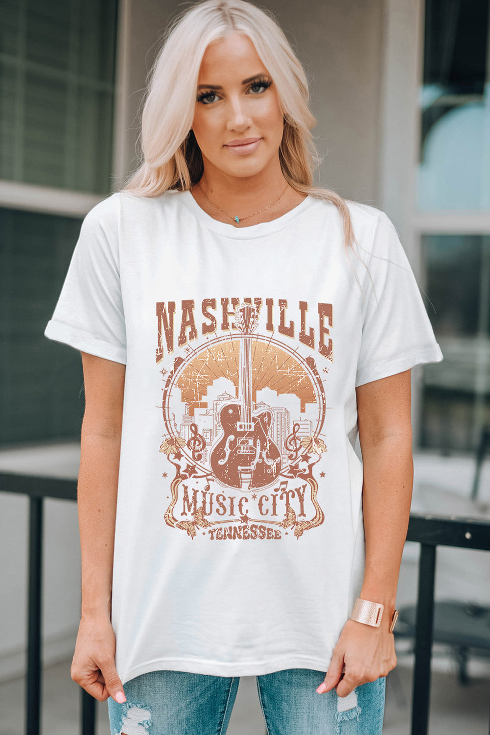 Nashville music City Graphic Tee - Threaded Pear