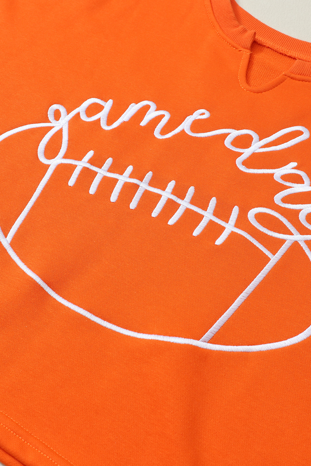 Game Day Notched Neck Sweatshirt