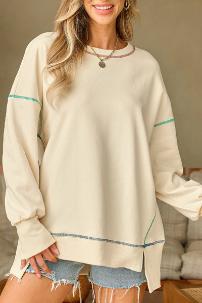 Lexi Baggy Sweatshirt - Threaded Pear