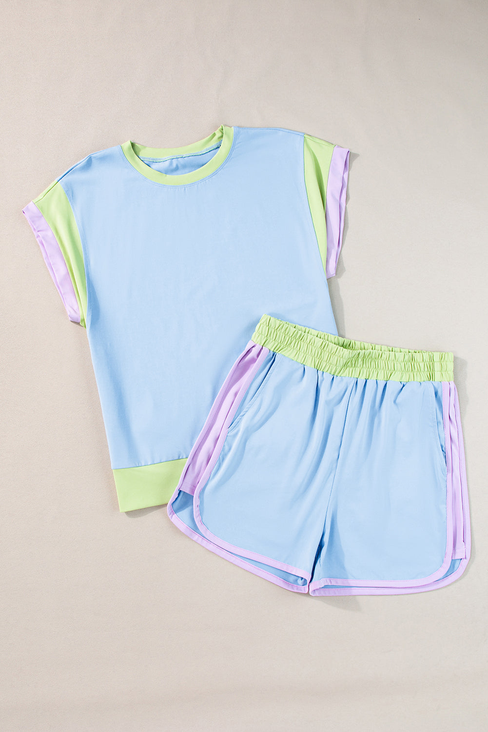 Monica Tee and Shorts Set - Threaded Pear