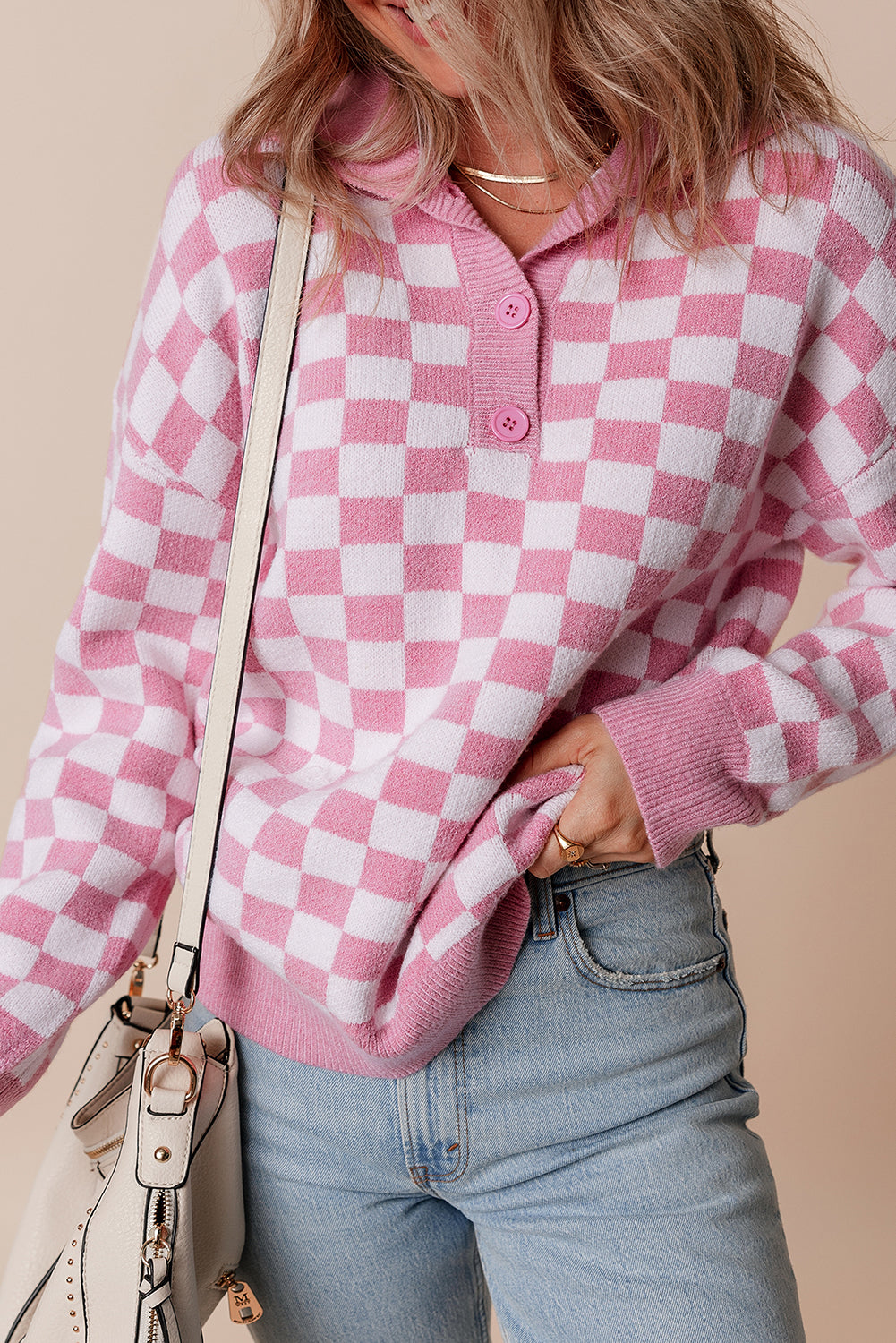 Elaina Checkered Sweater