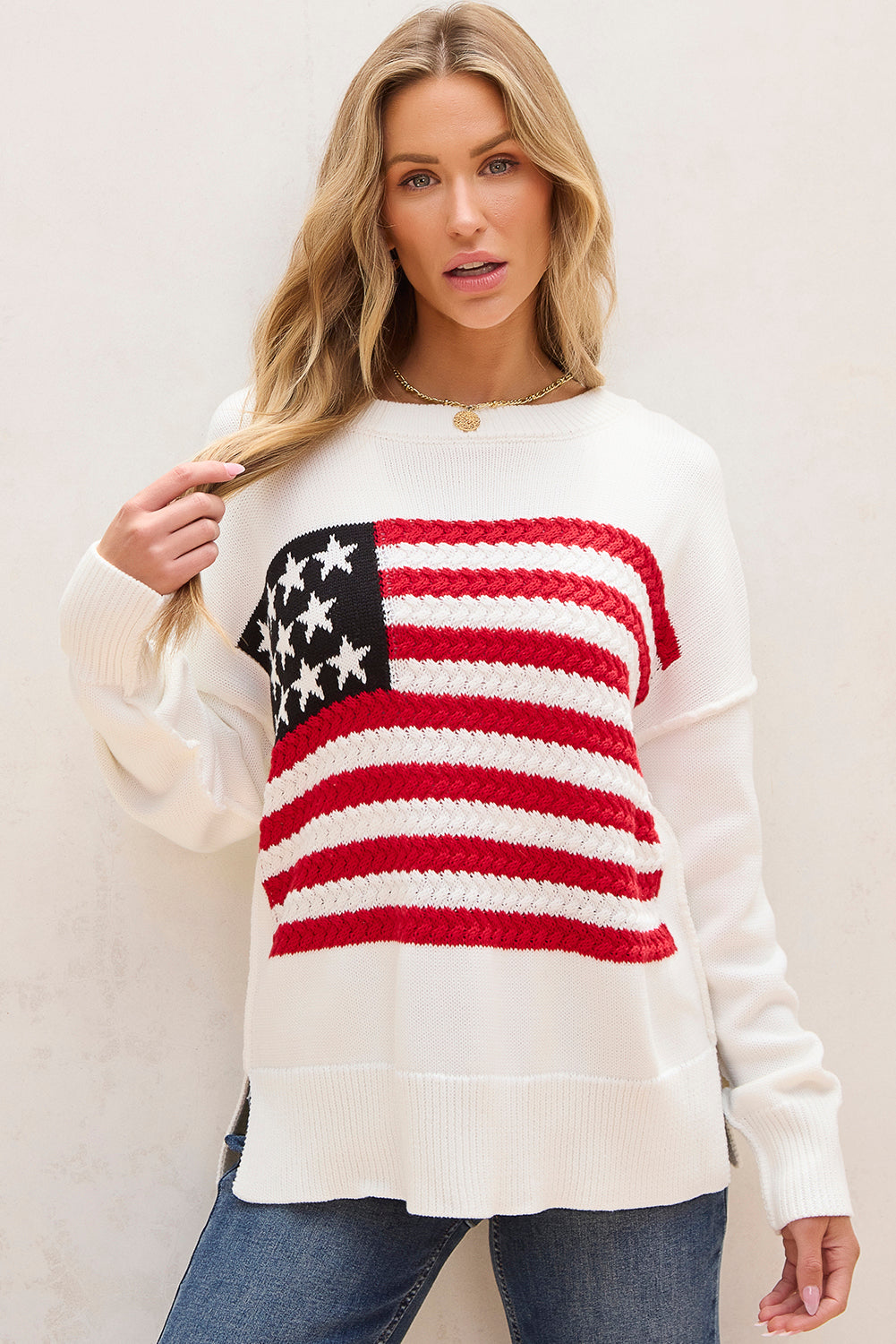 American Flag Sweater