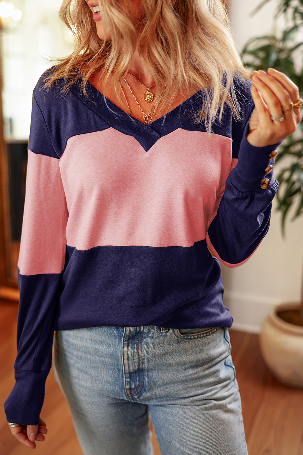 Stripe Long Sleeve Top