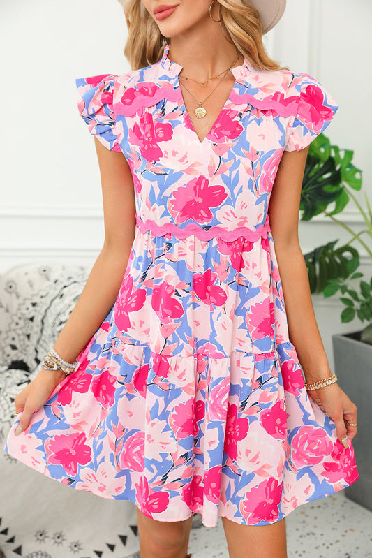 Ric Rac Flutter Sleeve Dress