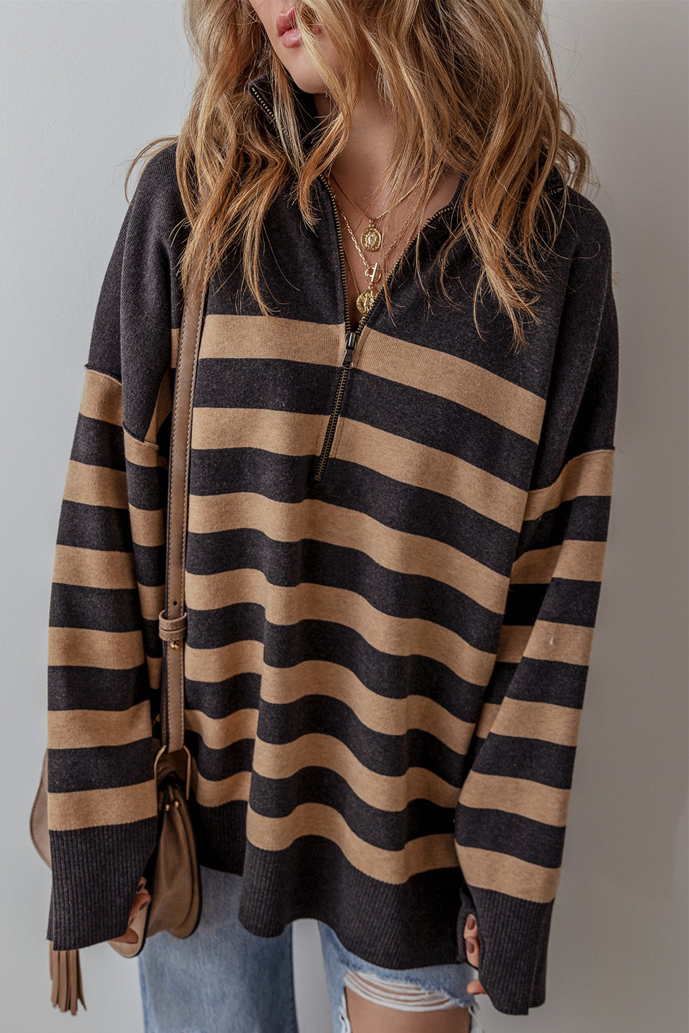 Stripe Oversized Sweater