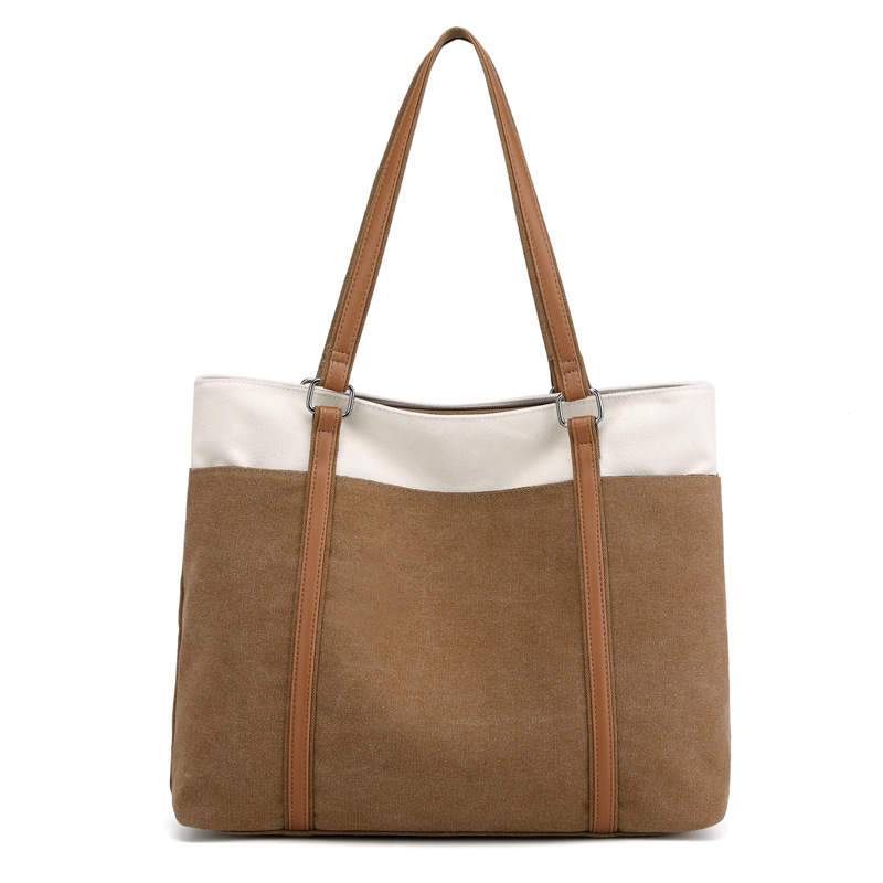 Lilly Canvas Tote - Threaded Pear