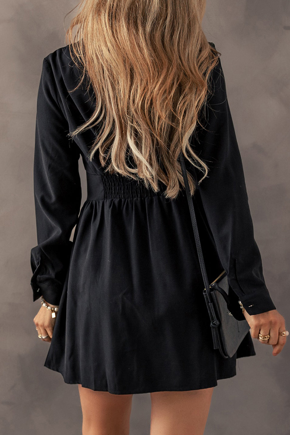 Leia Long Sleeve Shirt Mini Dress