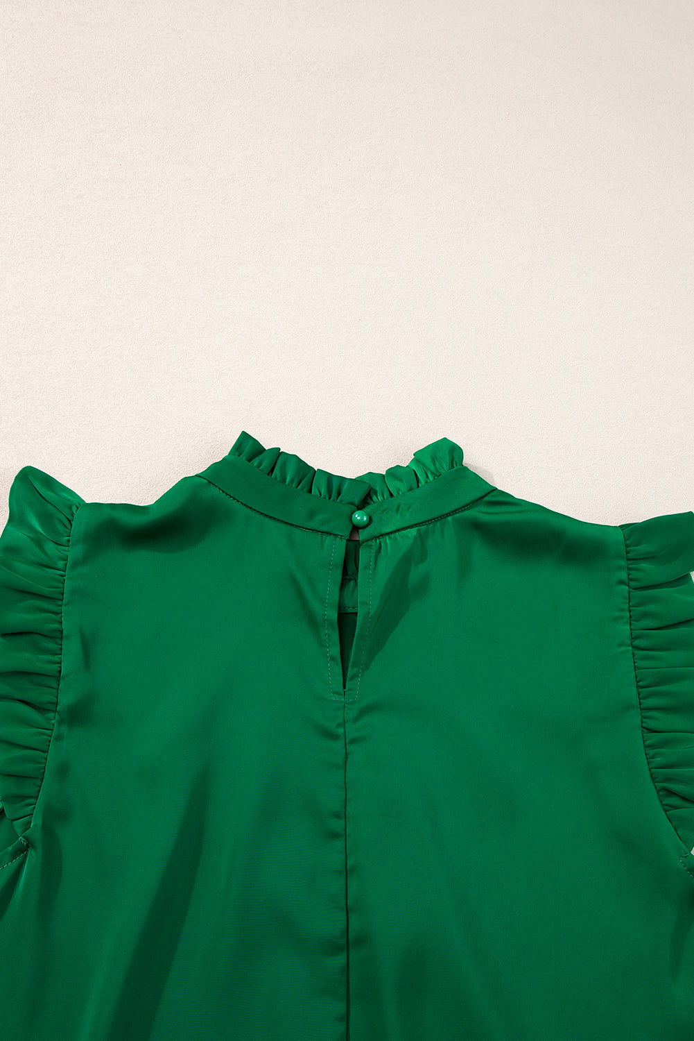 Emerald Pleated Sleeveless Top - Threaded Pear