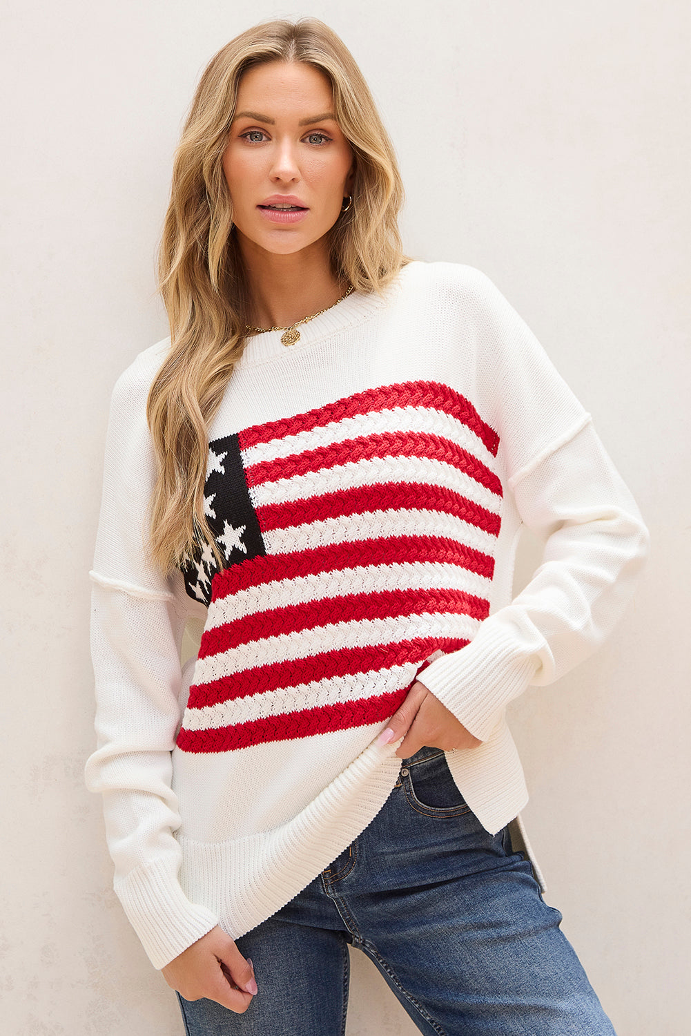 American Flag Sweater