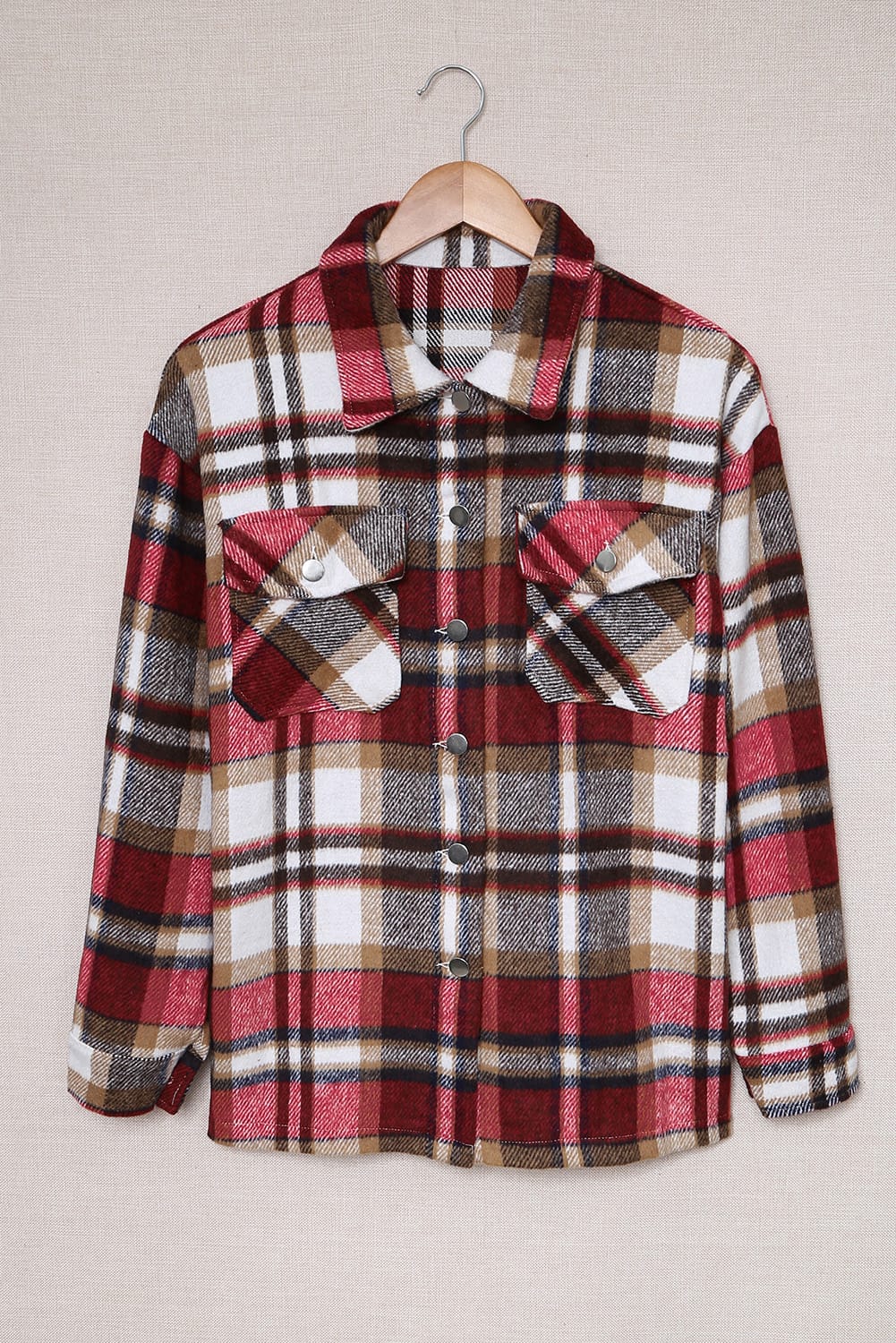 Plaid Pocketed Shacket