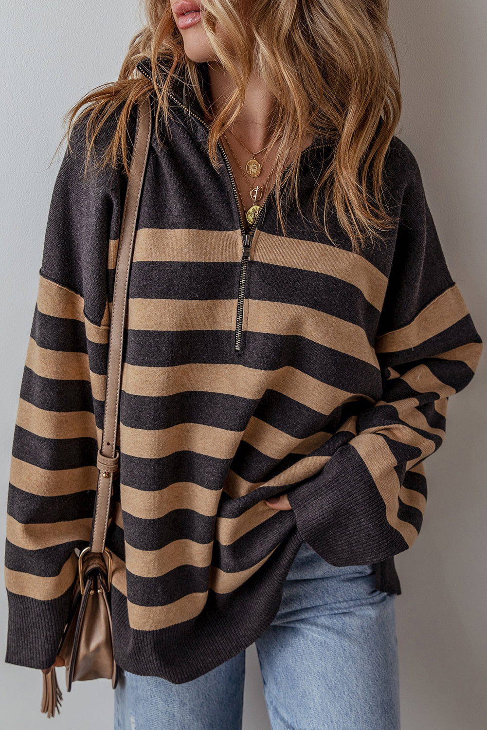 Stripe Oversized Sweater