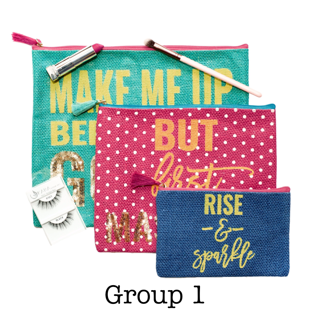 Cosmetic Bag Set | 3 Pieces - Poppy Lee Lane