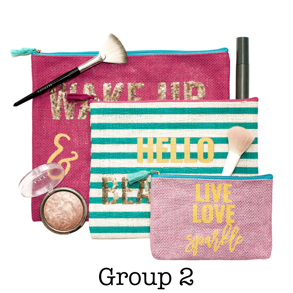 Cosmetic Bag Set | 3 Pieces - Poppy Lee Lane