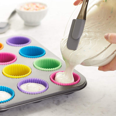 12 Reusable Silicone Baking Cups - Poppy Lee Lane